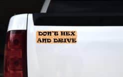 10in x 3in Don't Hex and Drive Magnet
