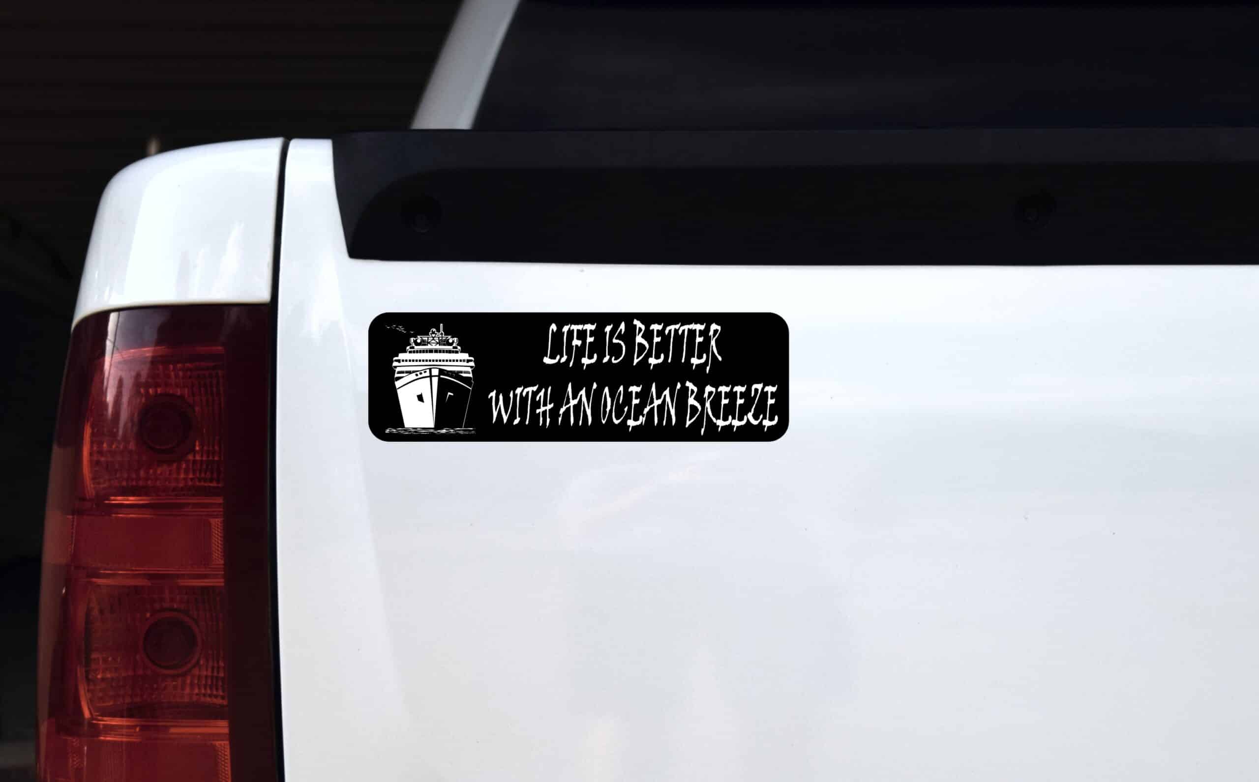 10in x 3in Life Is Better With an Ocean Breeze Magnet
