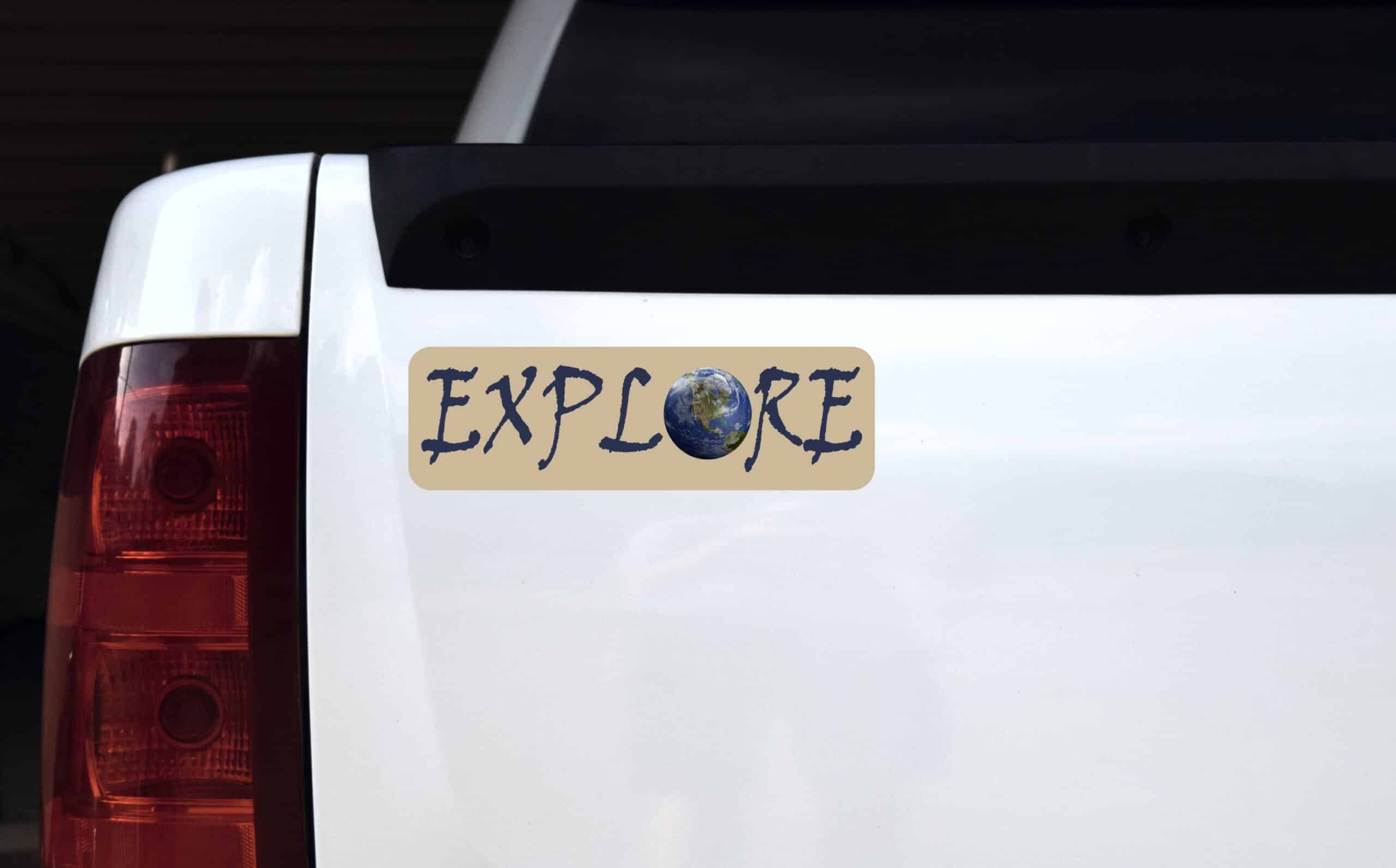 10in x 3in Explore Magnet