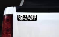 10in x 3in Good Bass Players Stay Out of Treble Bumper Sticker