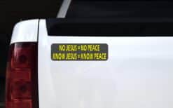 10in x 3in Know Jesus Know Peace Magnet