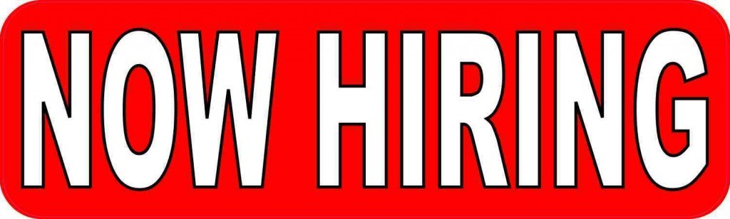 Current image: Now Hiring Magnet
