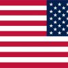 Mirrored American Flag Sticker