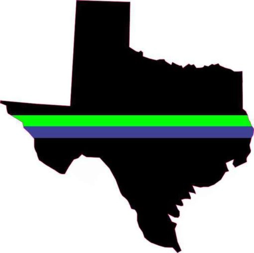 Texas Blue and Green Lives Matter Sticker