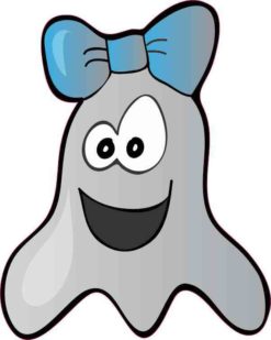 Girl Ghost Sticker