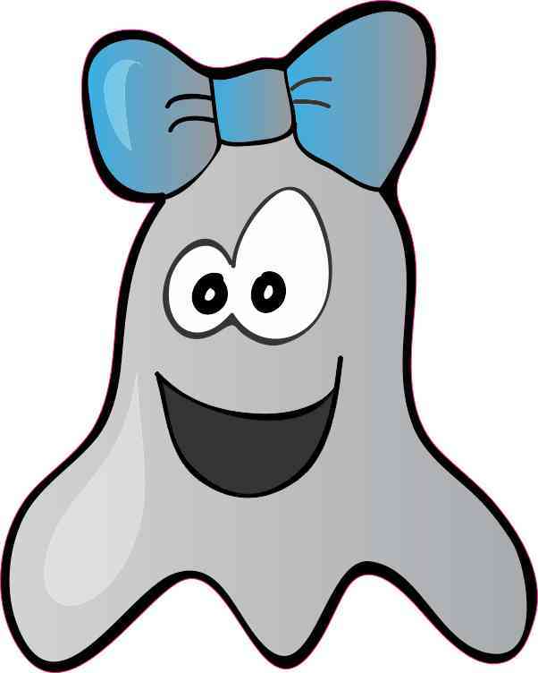 Girl Ghost Sticker
