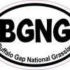 Oval Buffalo Gap National Grassland Sticker
