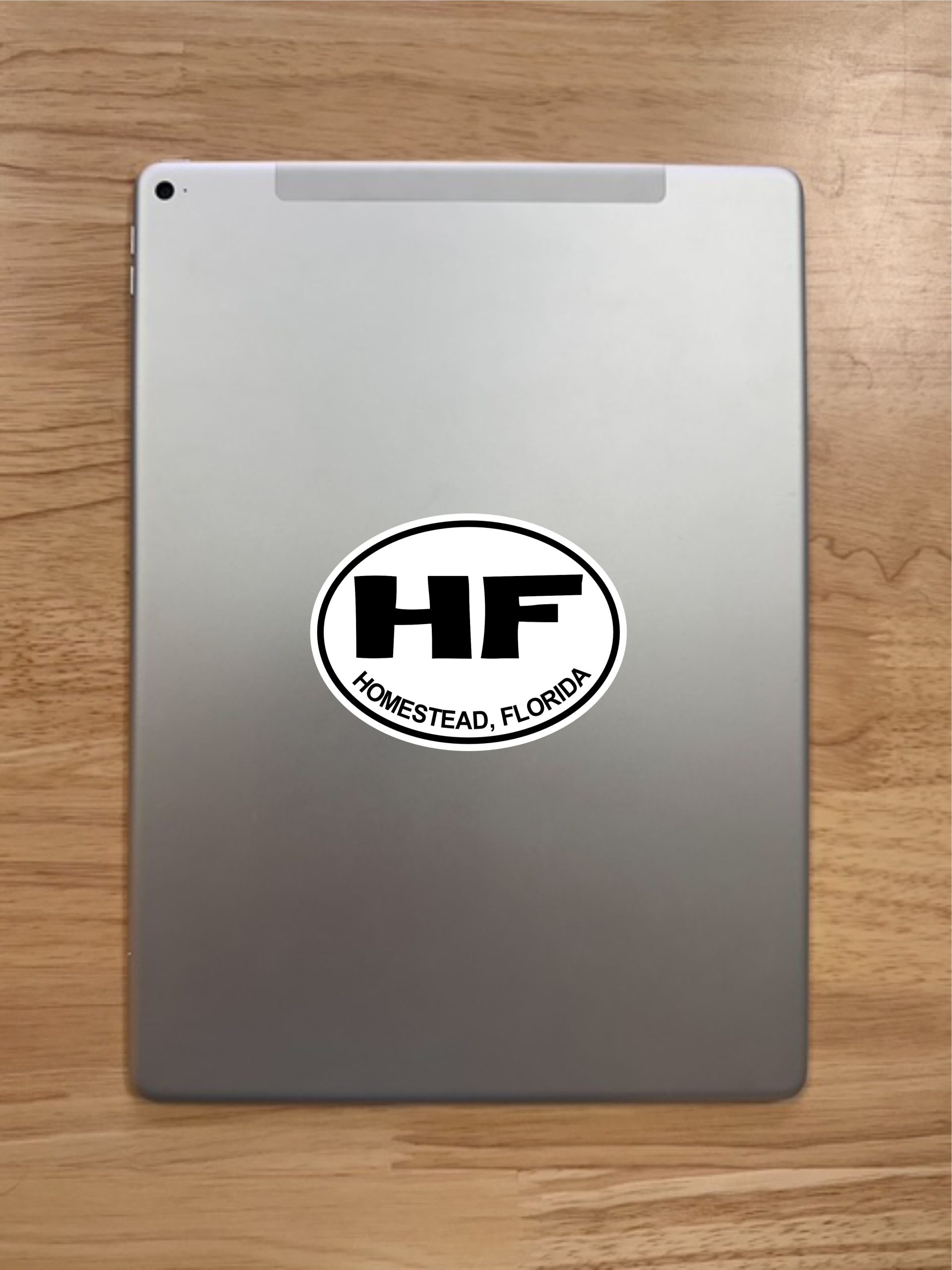 4in x 3in Oval HF Homestead Florida Sticker - Image 8