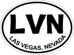 Oval LVN Las Vegas Nevada Sticker