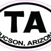 Oval TA Tucson Arizona Sticker