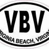 Oval VBV Virginia Beach Virginia Sticker