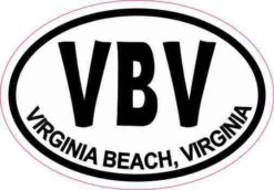 Oval VBV Virginia Beach Virginia Sticker