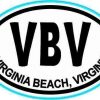 Blue Oval VBV Virginia Beach Virginia Sticker