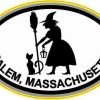 Witch Oval Salem Massachusetts Sticker