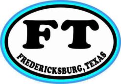 Blue Oval FT Fredericksburg Texas Sticker