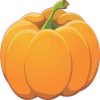 Right Stem Pumpkin Sticker