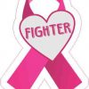 Fighter Breast Cancer Ribbon Sticker