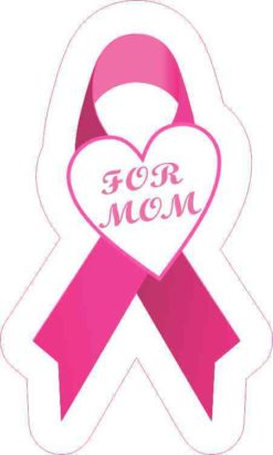 For Mom Breast Cancer Ribbon Sticker