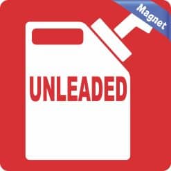 Alternative view of 5in x 5in Unleaded Magnet