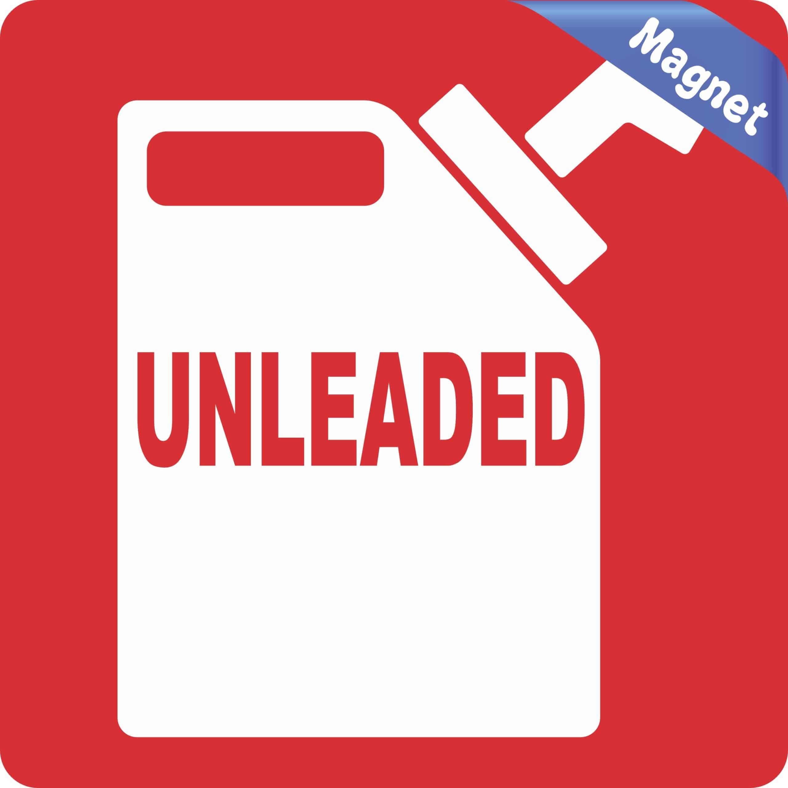 5in x 5in Unleaded Magnet - Image 2