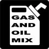 Gas and Oil Mix Sticker