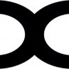 Black Infinity Symbol Sticker