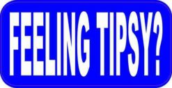 Blue Feeling Tipsy Magnet