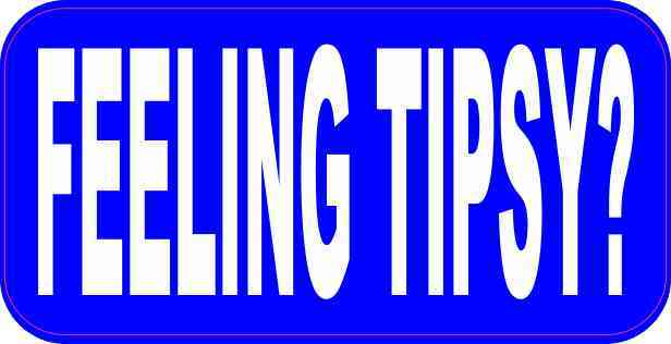 Blue Feeling Tipsy Magnet
