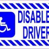 Disabled Driver Magnet