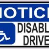 Notice Disabled Driver Magnet