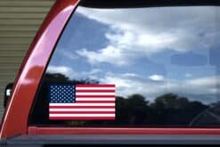 8.5in x 4.5in American Flag Sticker