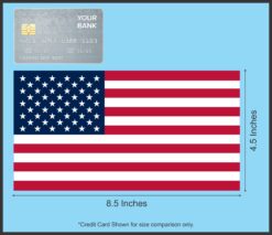 8.5in x 4.5in American Flag Magnet