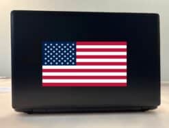8.5in x 4.5in American Flag Sticker