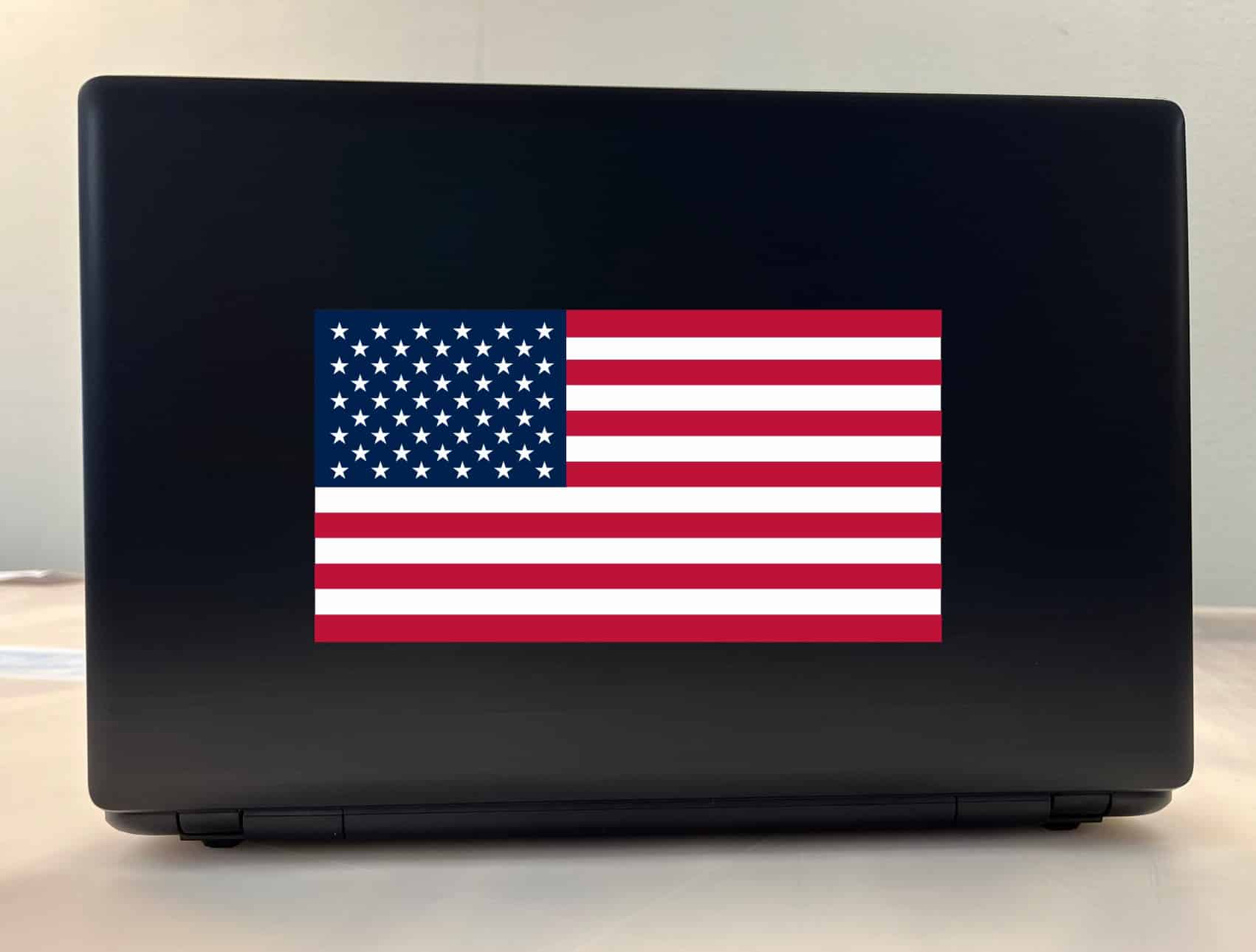 8.5in x 4.5in American Flag Sticker