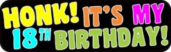 Honk! It's My 18th Birthday Magnet