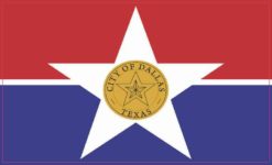 Dallas Texas Flag Magnet