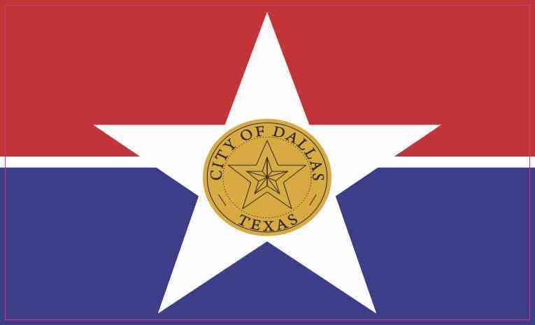 Dallas Texas Flag Magnet