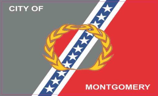 Montgomery Alabama Flag Magnet