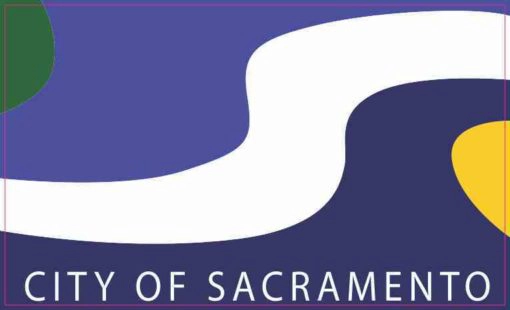 Sacramento California Flag Sticker