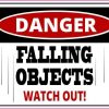 Danger Falling Objects Sticker