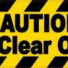 Caution Stand Clear Of Door Magnet