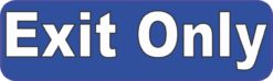 Blue Exit Only Magnet