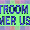 Colorful Squares Restroom For Customer Use Only Magnet