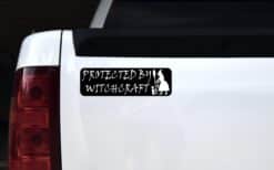 10in x 3in Protected by Witchcraft Sticker