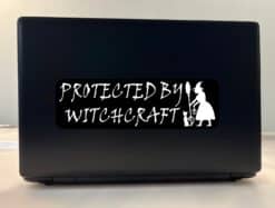10in x 3in Protected by Witchcraft Sticker