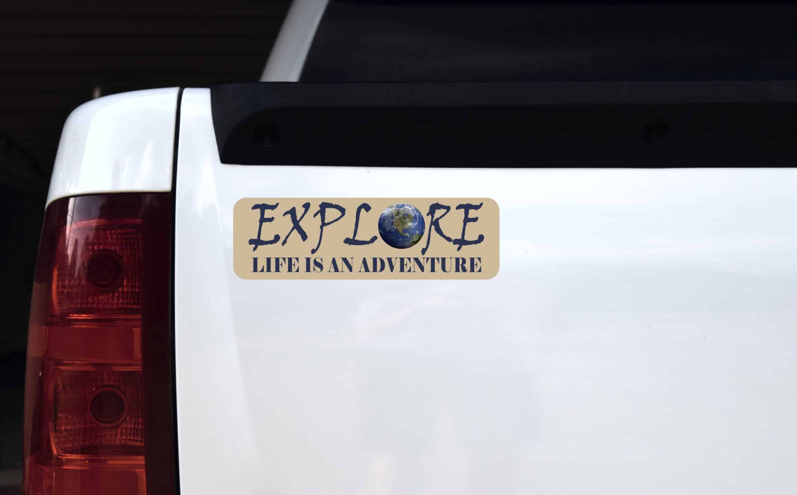 10in x 3in Explore Life Is An Adventure Magnet