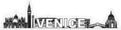 Venice Skyline Sticker