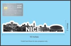 10in x 2in Nice Skyline Sticker