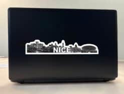 10in x 2in Nice Skyline Sticker