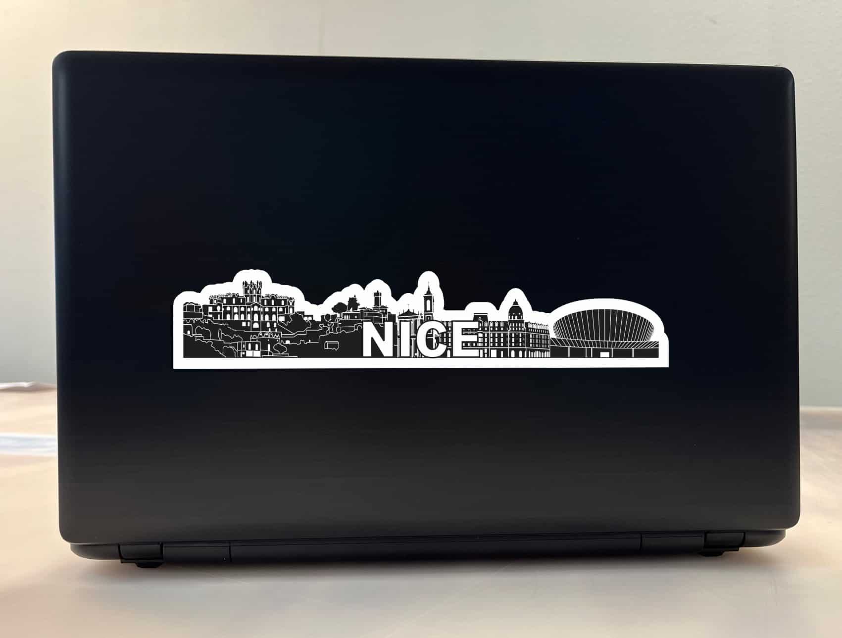 10in x 2in Nice Skyline Sticker